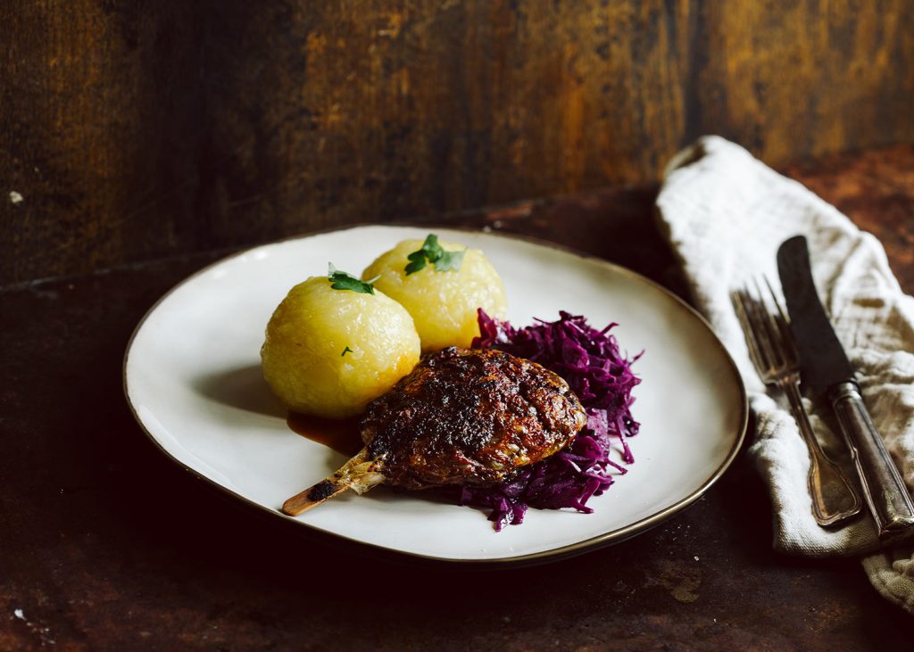 weihnachtsessen vegan, vegane festtagsgerichte, pilz gänsekeulen, reispapier keulen vegan