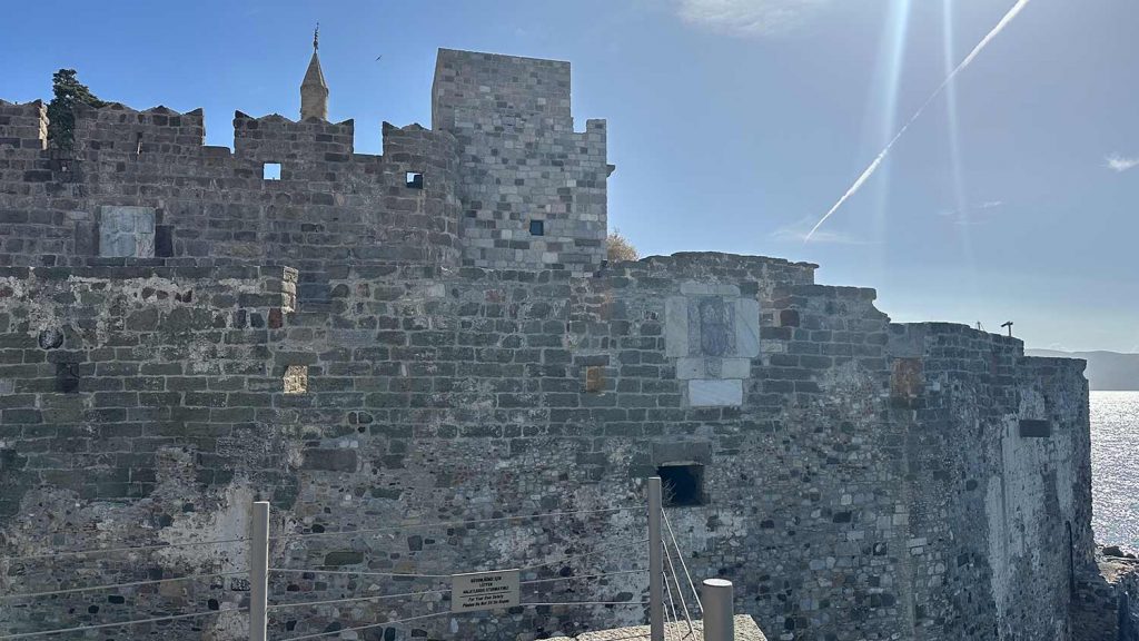 Burg von Bodrum mit Blick über den Hafen