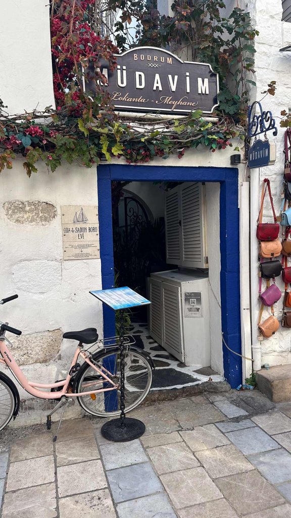 Vegane Mezze im Restaurant Müdavim in Bodrum mit Meerblick
