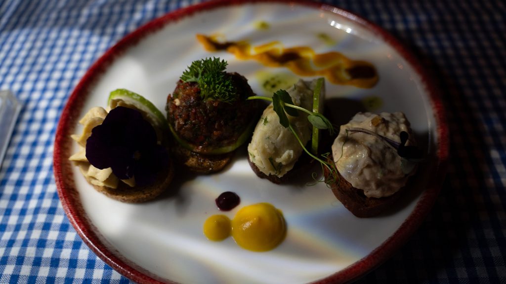 Veganes Abendessen im All-Inclusive-Club an der türkischen Ägäis